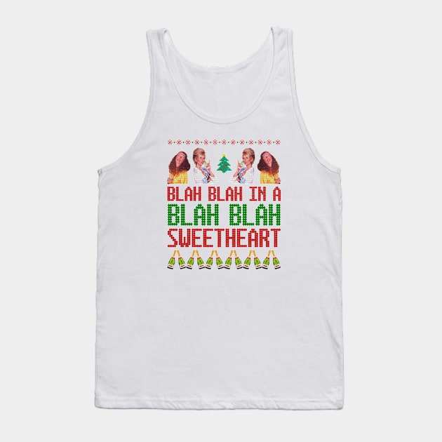 AbFab Ugly Christmas — Blah Blah In a Blah Blah Tank Top by chaxue